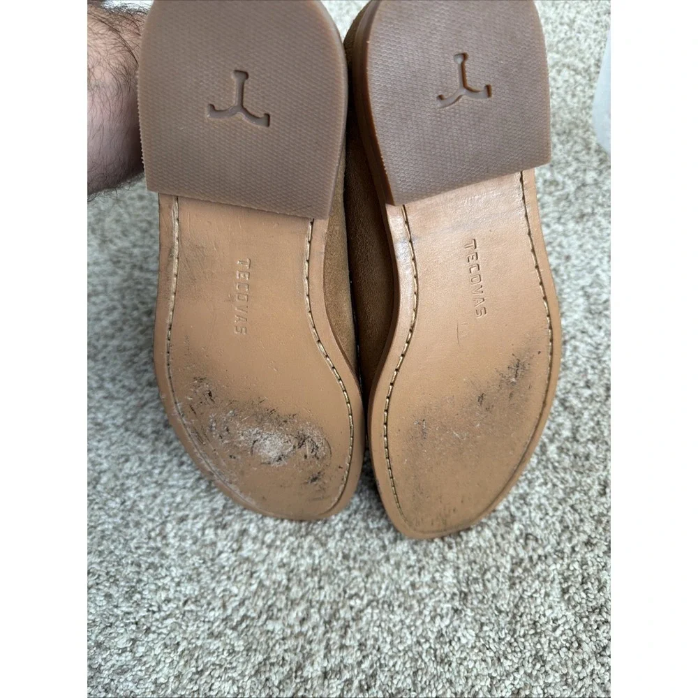 Tecovas The Monterrey Penny In Cork Suede Slip On Loafers Mens Size 8 D